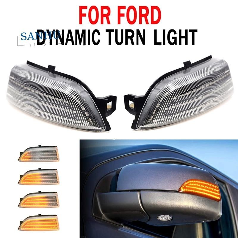 【sanhui14b4】ไฟเลี้ยวไดนามิก Led ติดกระจกมองหลังรถยนต์ สําหรับ Ford Everest 2015-2019 Ranger T6 Raptor Wildtrak
