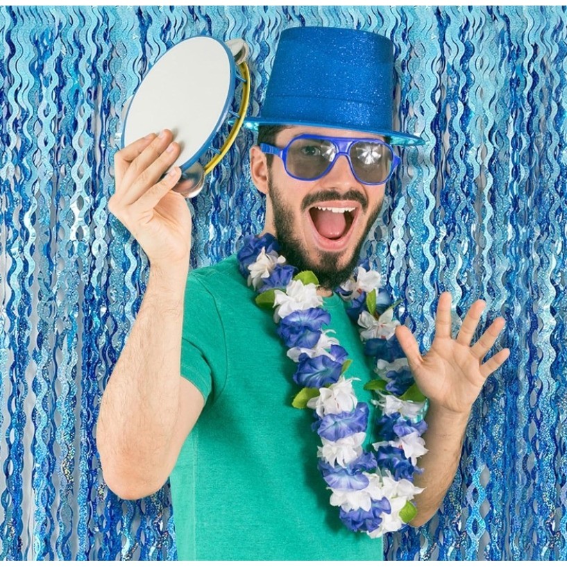 แนะนำ ผ้าม่าน ผ้าม่านฟอยล์ ลายนางเงือก ทะเล มหาสมุทร โฟรเซ่น สีฟ้า สําหรับตกแต่งปาร์ตี้ เบบี้ชาวเวอร์ ราคาพิเศษ มีเก็บเงินปลายทาง