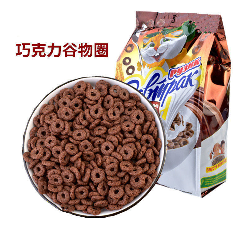 Xupai แหวนซีเรียลช็อกโกแลต นําเข้าจากรัสเซีย สําหรับอาหารเช้า