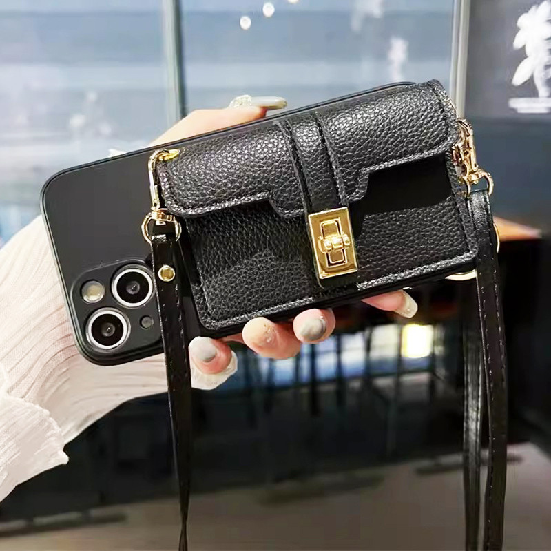 Samsung Galaxy S25 edge S24 S23 S21 S20 FE S10 S9 S8 Note 8 9 10 Plus 20 Ultra Note10 Lite A36 A06 A16 A26 A56 A55 A35 A25 A15 A05 A05S A24 A34 A54 A04 A04E A14 M15 M35 M55 A72 A52 A52S กระเป๋าสตางค์ผู้ถือเชือกเส้นเล็กสายคล้องนุ่มเคสโทรศัพท์คลุมทั้งหมดปลอ