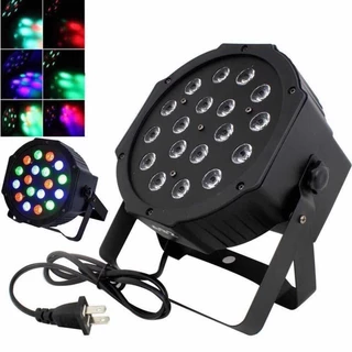 ไฟพาร์ กระพริบตามจังหวะ Disco light ไฟพาร์LED PAR LED 54 36 18 RGB ไฟเทค ไฟหลากสี ไฟงานเลี้ยง
