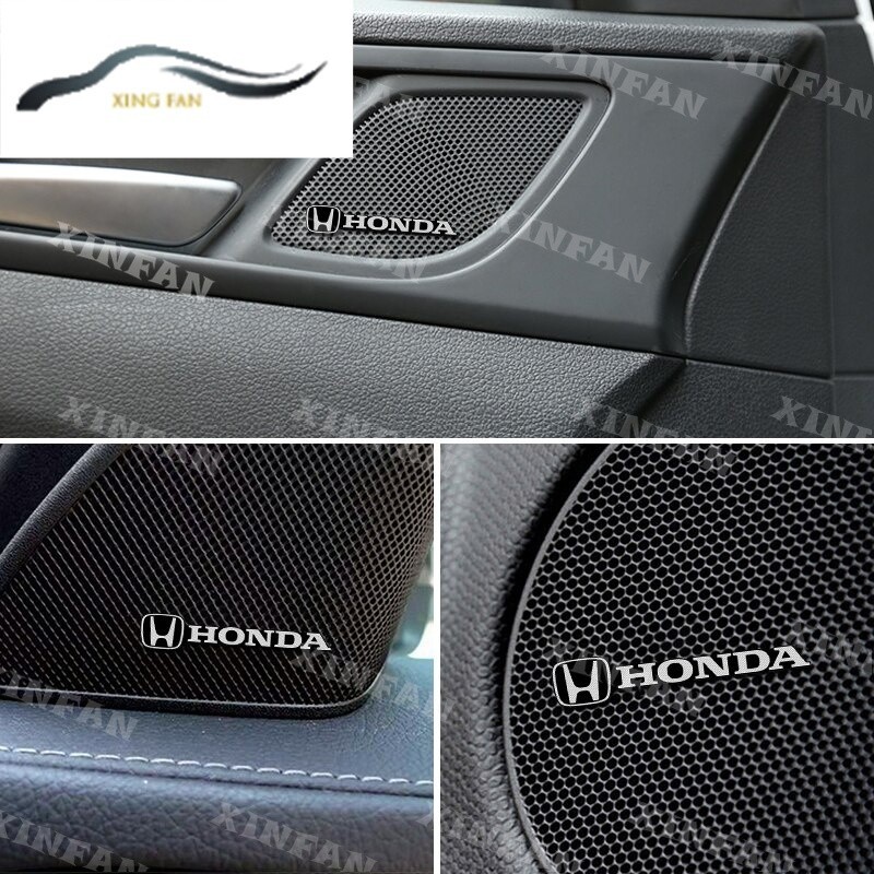 Xf สติกเกอร์ตราสัญลักษณ์ 3D อลูมิเนียม อุปกรณ์เสริม สําหรับ Honda Freed Brio City Civic CRV HRV BRV 