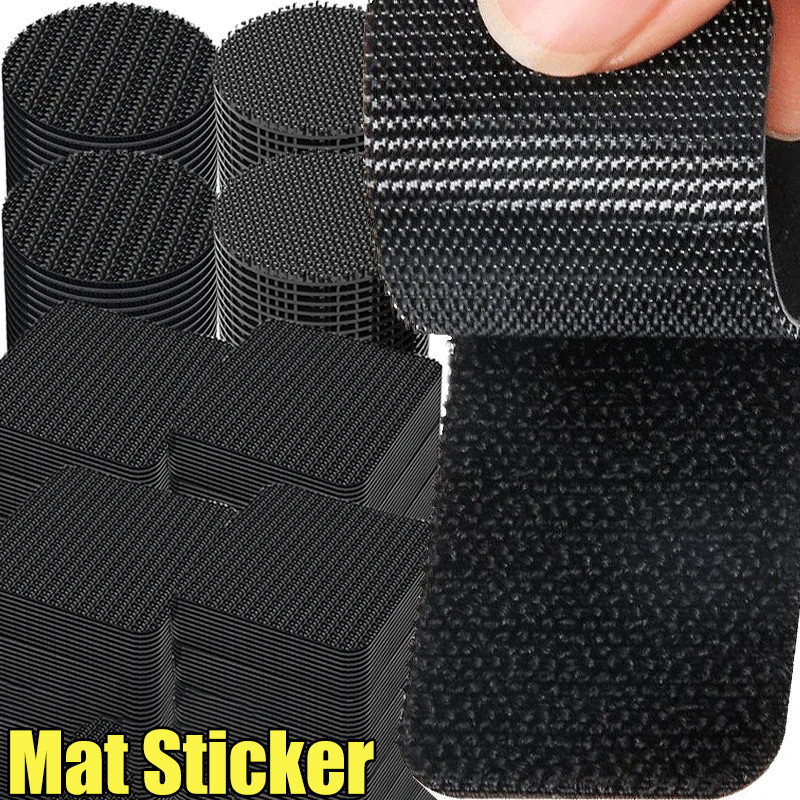 แผ่นเทปสติกเกอร์ แบบสองด้าน กันลื่น มีกาวในตัว แข็งแรง สําหรับติดพื้นรถยนต์