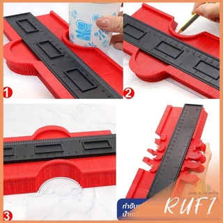 RUFI เกจคัดลอกชิ้นงาน ไม้ลอกแบบ เข้ามุมชิ้นงาน Contour Profile Gauge
