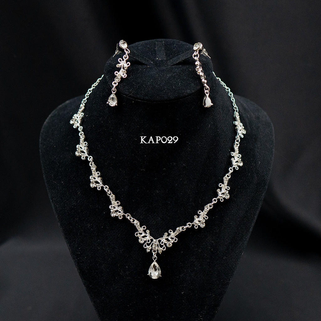 อุปกรณ์จัดงานแต่งงานเจ้าสาวสร้อยคอต่างหู ที่029