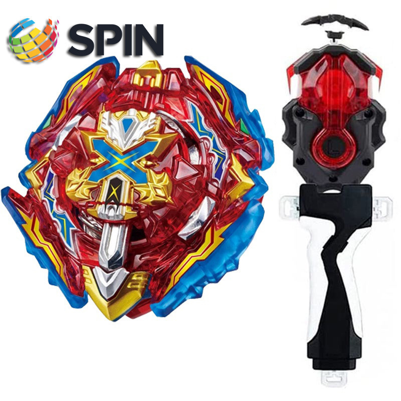 Beyblade B-200 Xiphoid Xcalibur พร้อม B-88 B-184 LR Launcher Handle ชุด Beyblade Burst สําหรับของเล่