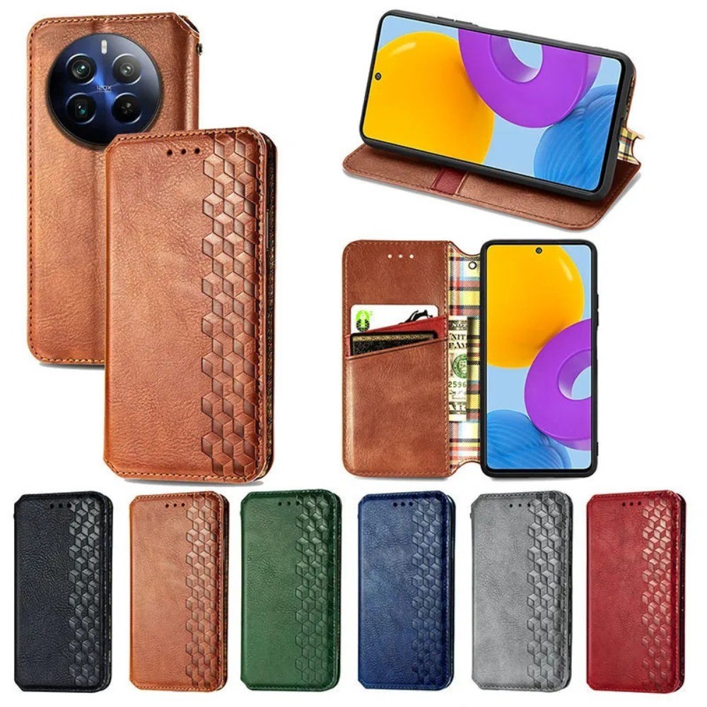 เคสมือถือ แบบหนัง ฝาพับแม่เหล็ก กันกระแทก สําหรับ Realme12 X 5G Realme 12 Pro Plus Pro+ 12Pro+ 12X 12+ Realme12Pro+ Realme12+ 4G 5G