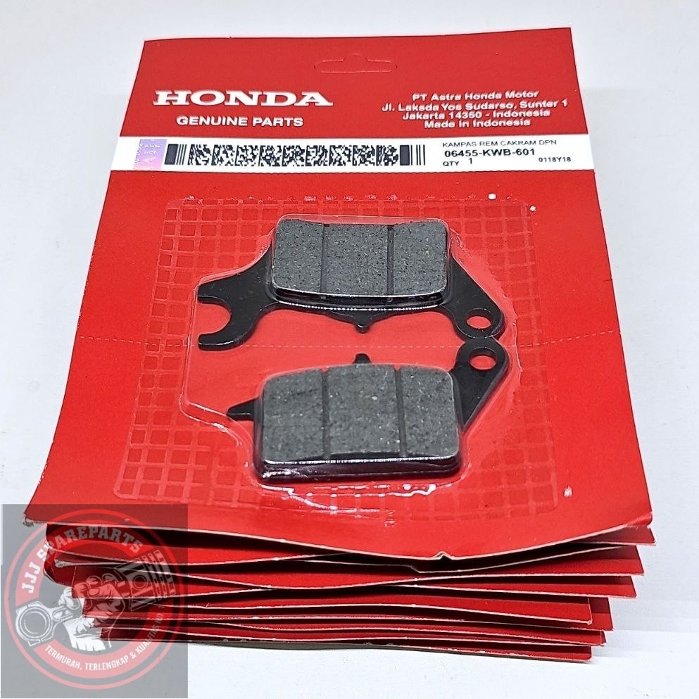 (ขายส่ง: 10 ชิ้น) ผ้าเบรคหน้า Discpad Blade Revo Abs / 06455-KWB-601