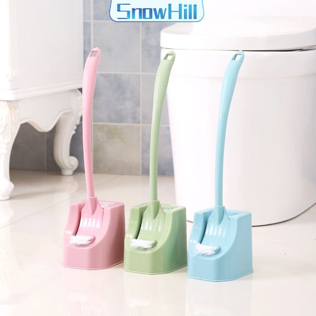 S.H แปรงขัดห้องน้ำ หัวแปรง 2 ด้าน มีทั้งหมด 3 สี ทำความสะอาดโถชักโครก Toilet Brush