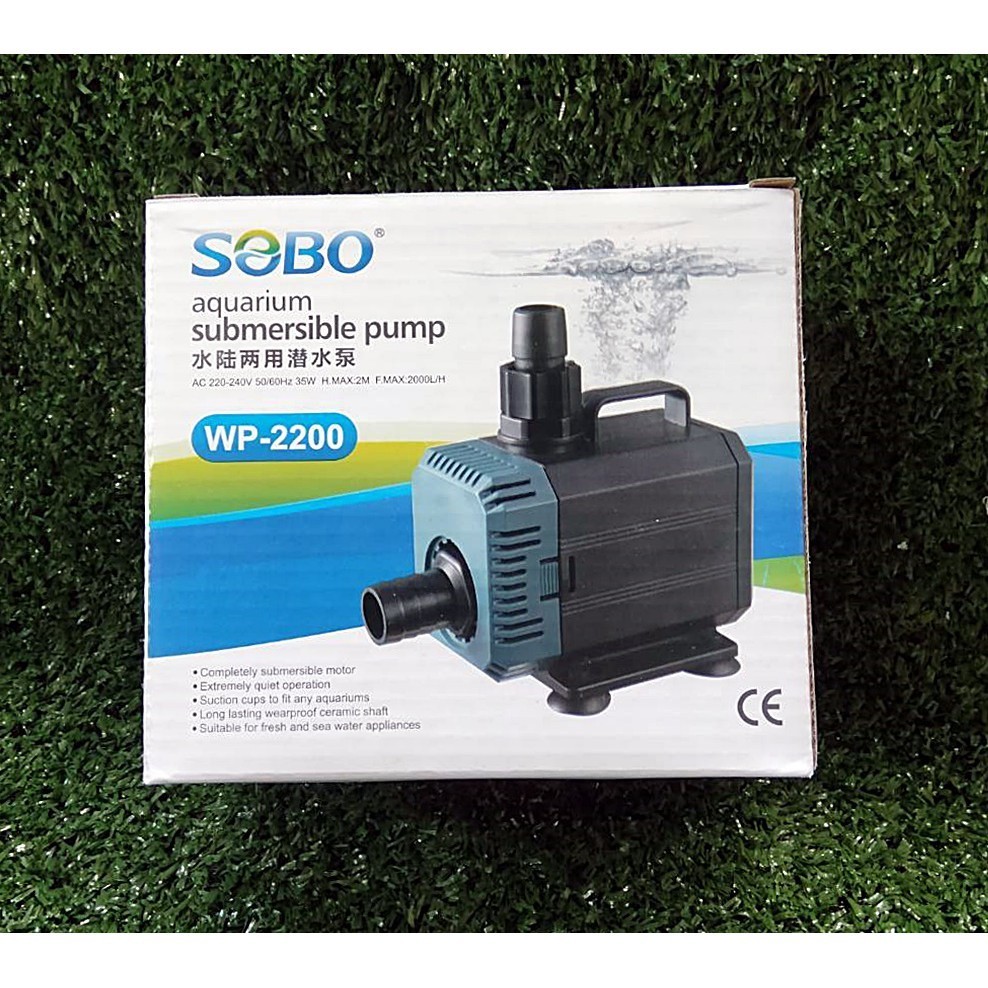 ปั้มน้ำตู้ปลา ปั๊มน้ำพุ SOBO WP-2200 ปั๊มน้ำคุณภาพยอดนิยม(ราคาถูก) WP2200