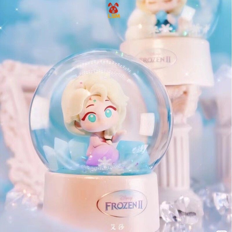 ของแท้ ตุ๊กตาดิสนีย์ Frozen Series คริสตัลบอล กล่องสุ่ม ของขวัญวันเกิด สําหรับเด็กผู้หญิง