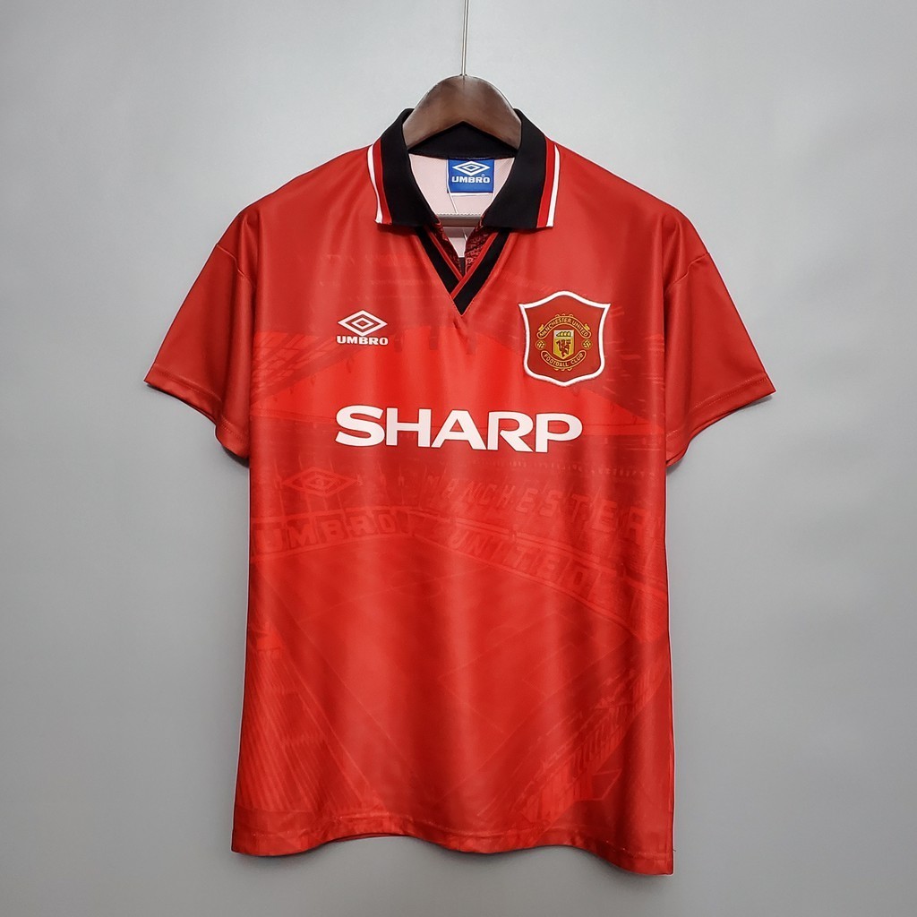 เสื้อกีฬาแขนสั้น ลายทีมชาติฟุตบอล BECKHAM 94-96 M ชุดเหย้า สไตล์เรโทร