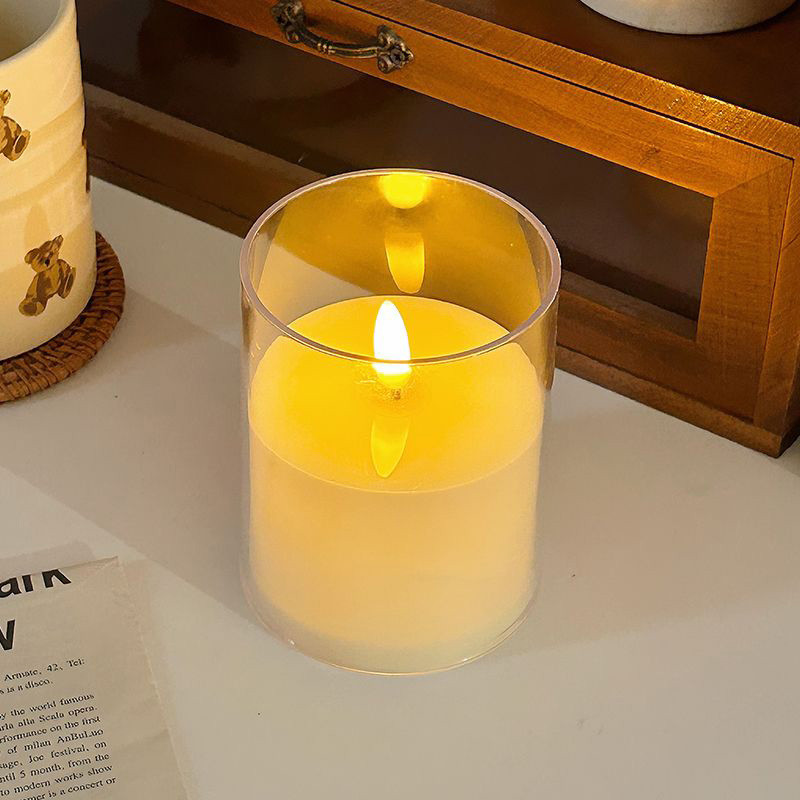 โคมไฟเทียนจําลอง LED สไตล์โรแมนติก สําหรับตกแต่งบ้าน ไฟแต่งห้อง หลอดไฟ led โคมไฟ - รูปที่ 5