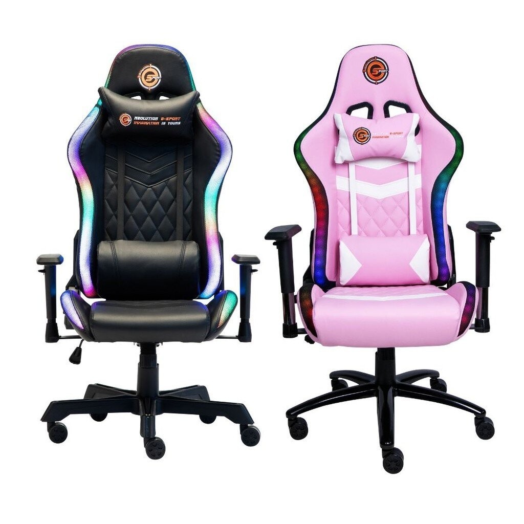 Neolution E-Sport Twilight RGB PINK Gaming Chair เก้าอี้เกมมิ่ง สีชมพู มีไฟ รับประกัน 1 ปี