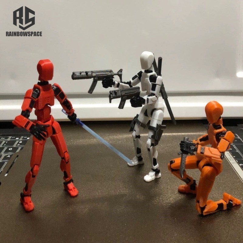 Dummy 13 action figure ชุดของเล่นฟิกเกอร์ โมเดลฟิกเกอร์ทหาร 3D หลายข้อต่อ แฮนด์เมด พิมพ์ลาย 3D ของเล่นสําหรับเด็ก พกพาง่าย ขยับข้อต่อได้ Lucky 13 action figure