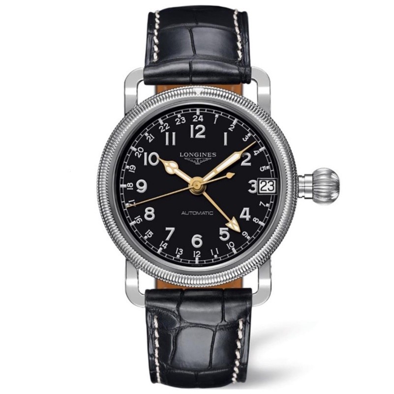 Longines Heritage นาฬิกาข้อมืออัตโนมัติ GMT สําหรับผู้ชาย - L27784532