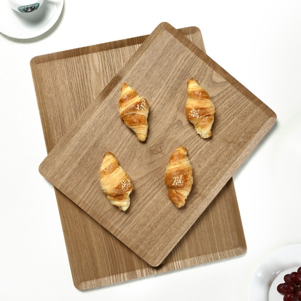 Ghouse Online KOSCH ถาดเสิร์ฟกันลื่น 46X34 ซม. JOLIE-D สีน้ำตาลเข้ม สินค้าขายดี!