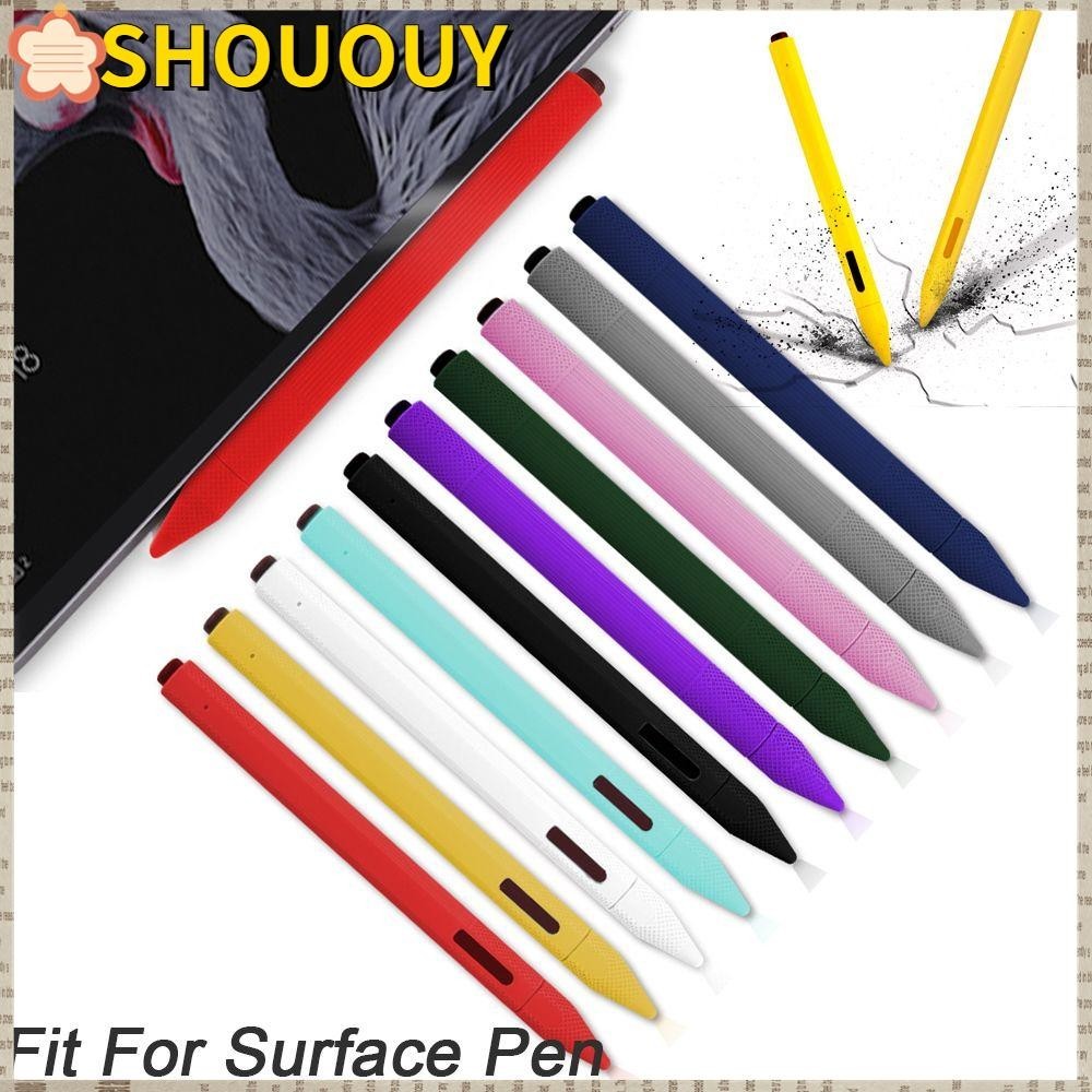 Shououy ที่วางปากกาสไตลัส ซิลิโคน กันฝุ่น สีแคนดี้ สําหรับ Microsoft Surface Pen Stylet Book