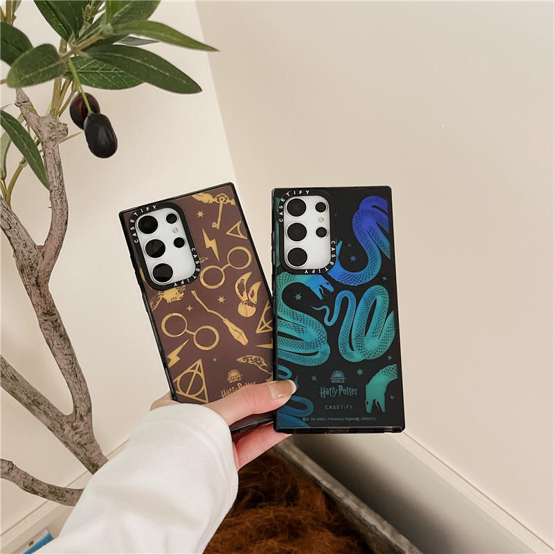 SAMSUNG Casetifyelemental snakeSamsung Galaxy S24 Ultra S24 Plus S22 S23 Ultraเคสโทรศัพท์Creative Eagle INSแฟชั่นแม่เหล็กดึงดูดผลอะคริลิคปลอกกันกระแทกฝาครอบป้องกัน