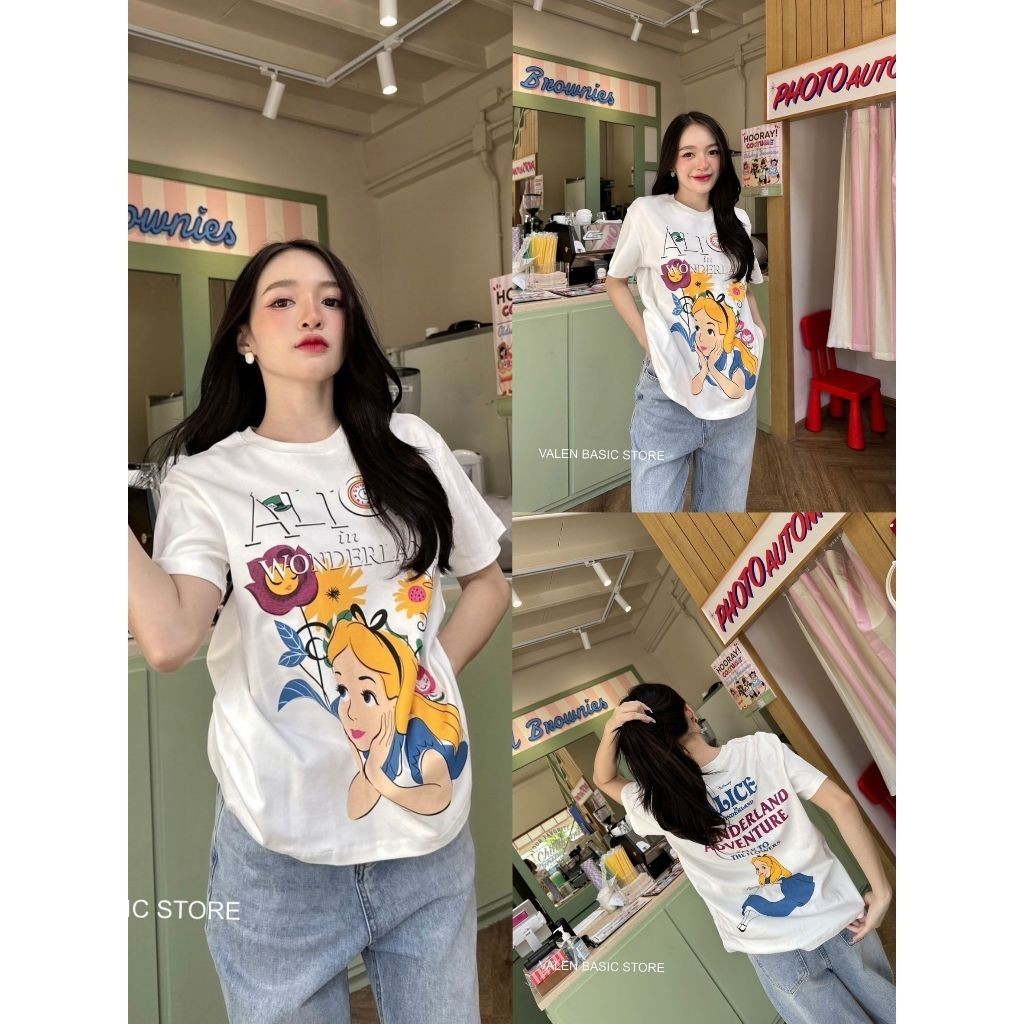 (พร้อมส่ง) มีจำนวนจำกัด เสื้อยืดแม่ชม เสื้อยืดสกรีนลายเก๋ๆ น่ารัก เกาหลี งานหรูดูแพง ป้ายวาเลน