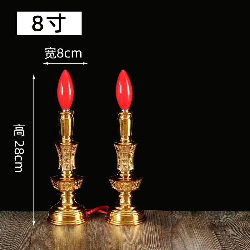 เทียนไฟฟ้าโคมไฟเชิงเทียนมงคลมังกรและนกฟีนิกซ์ - รูปที่ 6