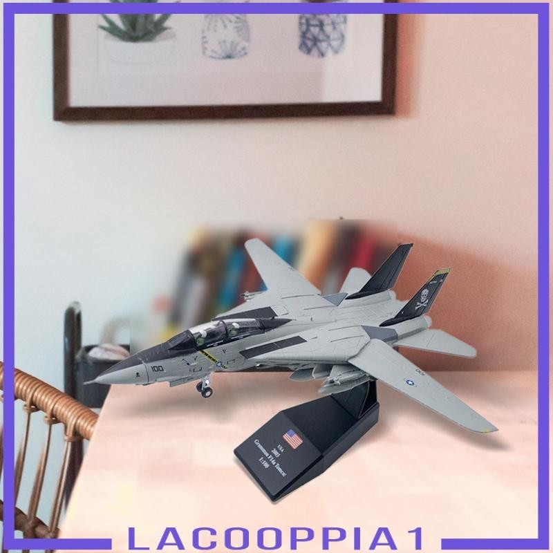 [Lacooppia1] โมเดลเครื่องบินรบอัลลอย F14 พร้อมขาตั้ง สําหรับของขวัญ ปาร์ตี้