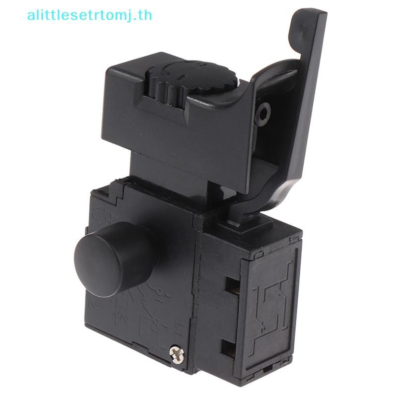 Alittlese FA2-6/1BEK สีดํา 6a 250v สว่านไฟฟ้าควบคุมความเร็วปุ่มทริกเกอร์ TH