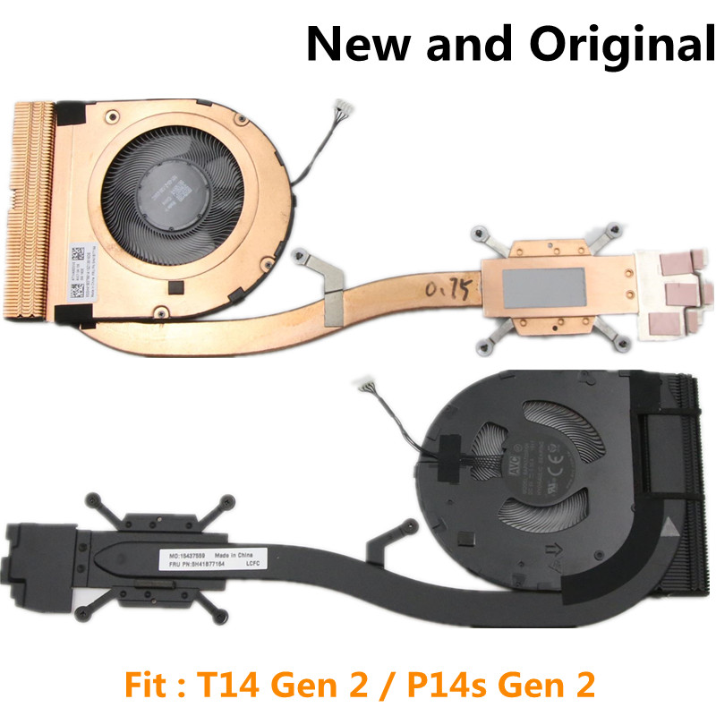 UMA CPU Cooling Cooler พัดลมฮีทซิงค์สําหรับ Lenovo ThinkPad T14 Gen 2 / P14S Gen 2 แล็ปท็อป FRU 5H41