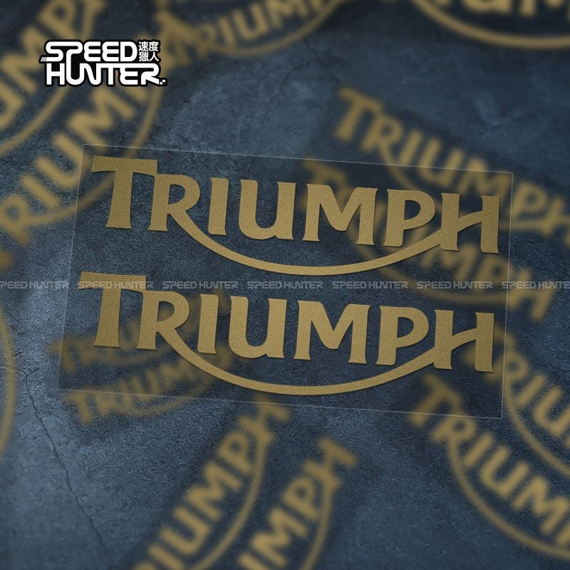 Triumph Triumph สติ๊กเกอร์ติดหมวกกันน็อคมอเตอร์ไซค์ Body Scratch Cover สติ๊กเกอร์กันชนส่วนบุคคลกันน้ําสะท้อนแสง Decals L1CE