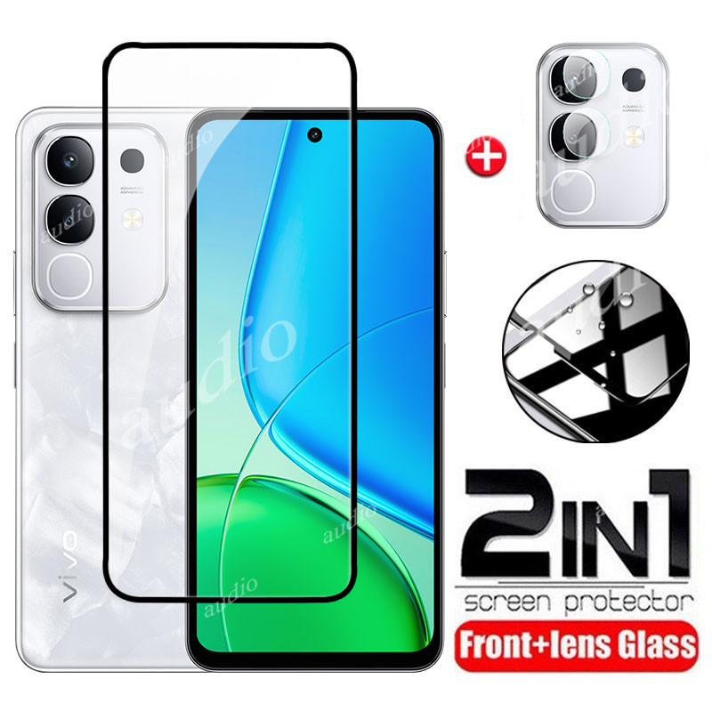 Vivo y29 4G 2in1 ฟิล์มกระจกนิรภัยสําหรับ VIVO y29 vivoy29 4G 2025 ป้องกันหน้าจอ Soft HD เลนส์กล้องฟิ