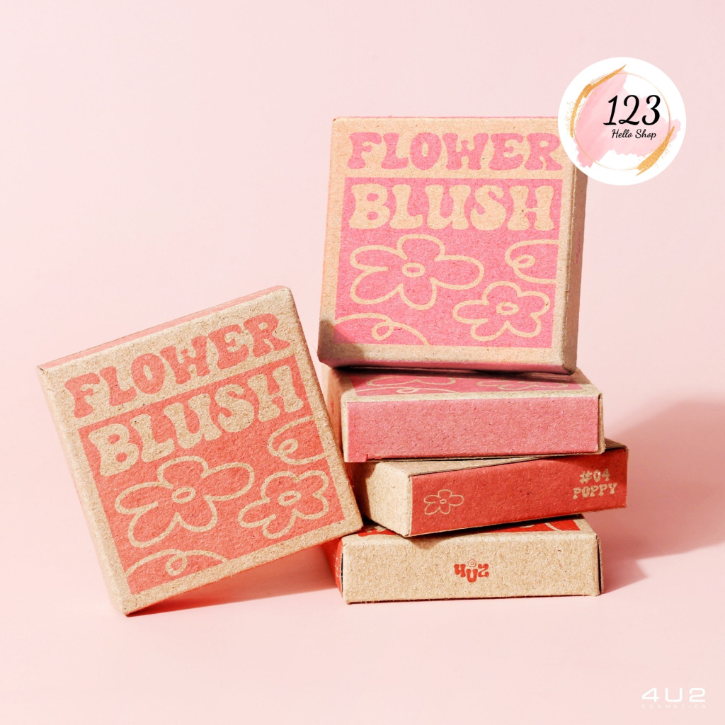 🔹  4U2 Flower Blush โ์ฟร์ยูทู ฟลาวเวอร์บลัช บลัชออนปัดแก้ม ✨