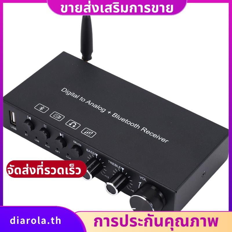 Usb 192KHz Digital to Analog Converter พร้อมเครื่องขยายเสียงหูฟังในตัว Bluetooth 5.0 Receiver เครื่อ
