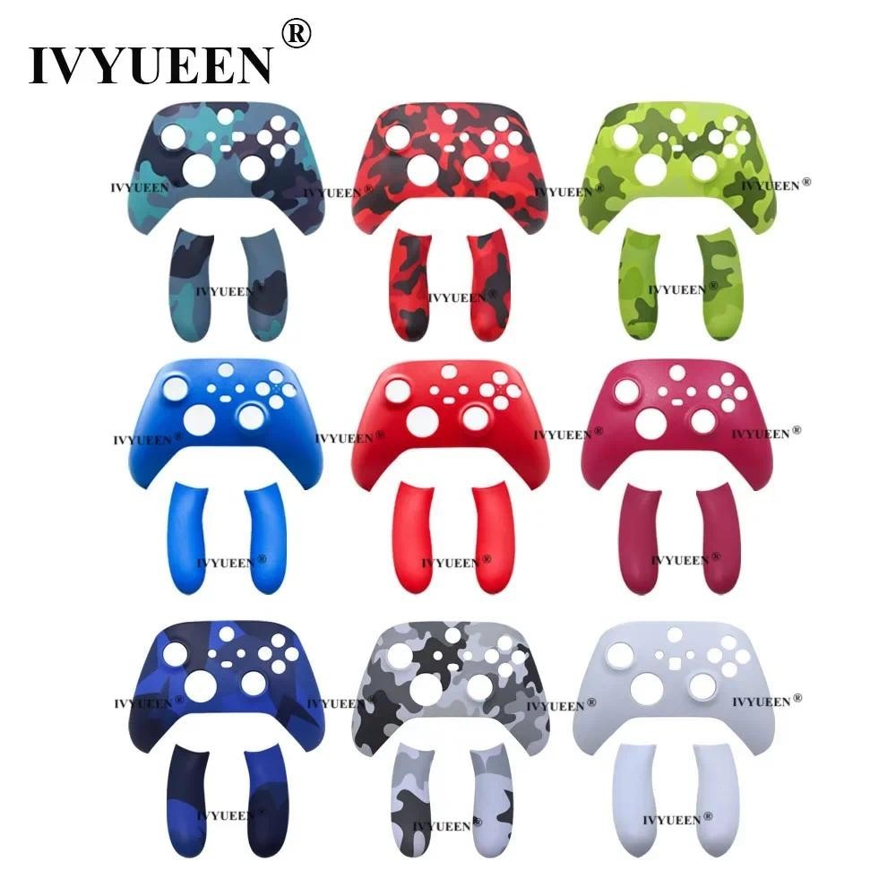 IVYUEEN เปลี่ยนเปลือกด้านหน้าสําหรับ Xbox Series S / X Controller ฝาครอบ Faceplate ด้านหลังรางด้านข้างกรณีแร่