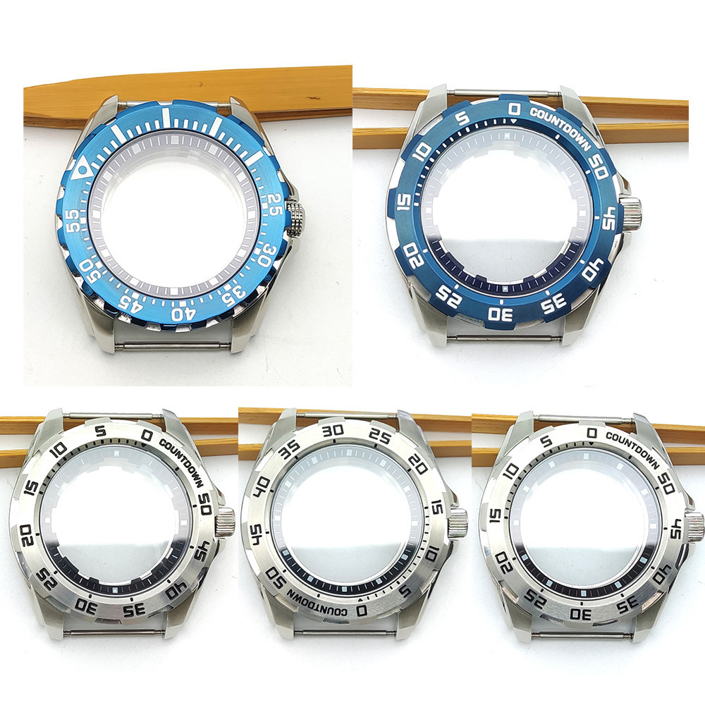 44MM Watch Case Steel Case Conversion Parts for NH35A/NH36 Movement Gear Case