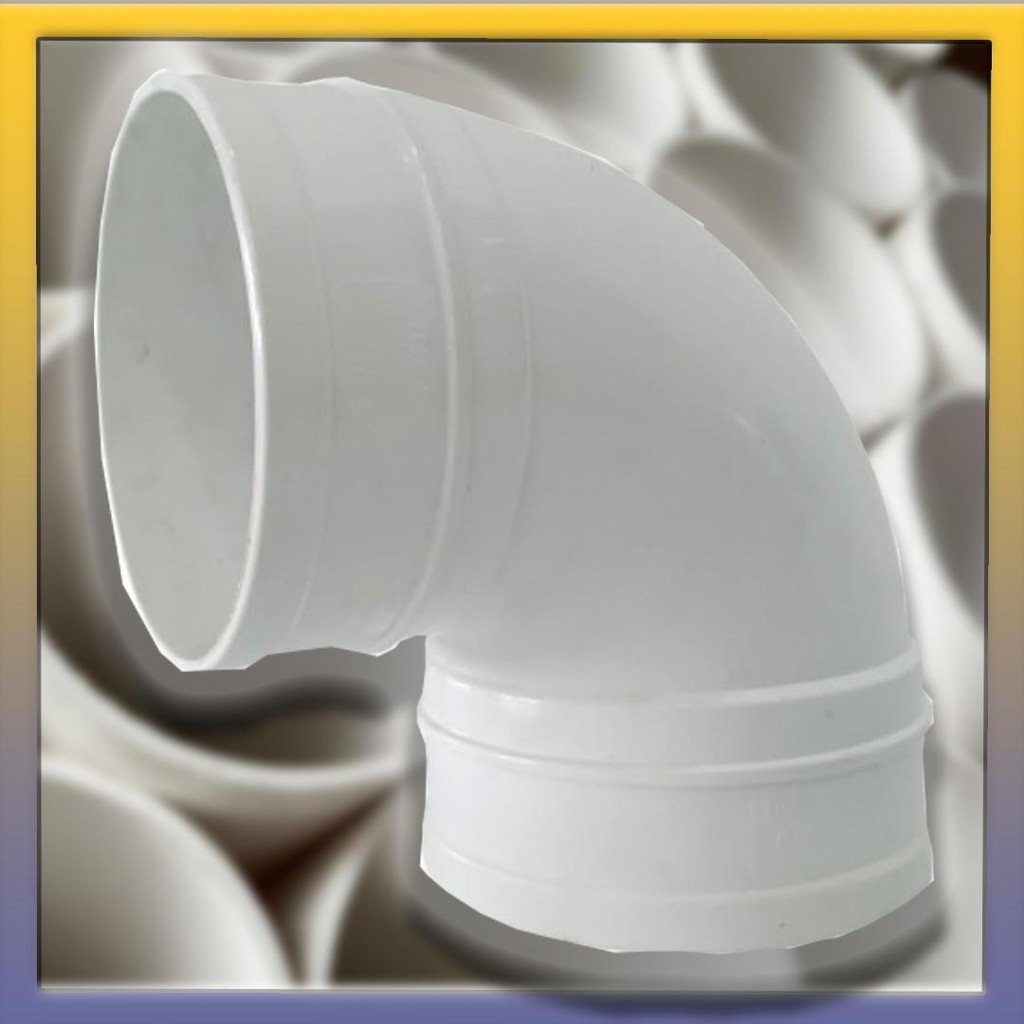 ติดตั้ง UPVC สําหรับ UPVC PIPE ELBOW / SESIKU CONNECTION สําหรับ PAIP UPVC / PAIP สีขาว