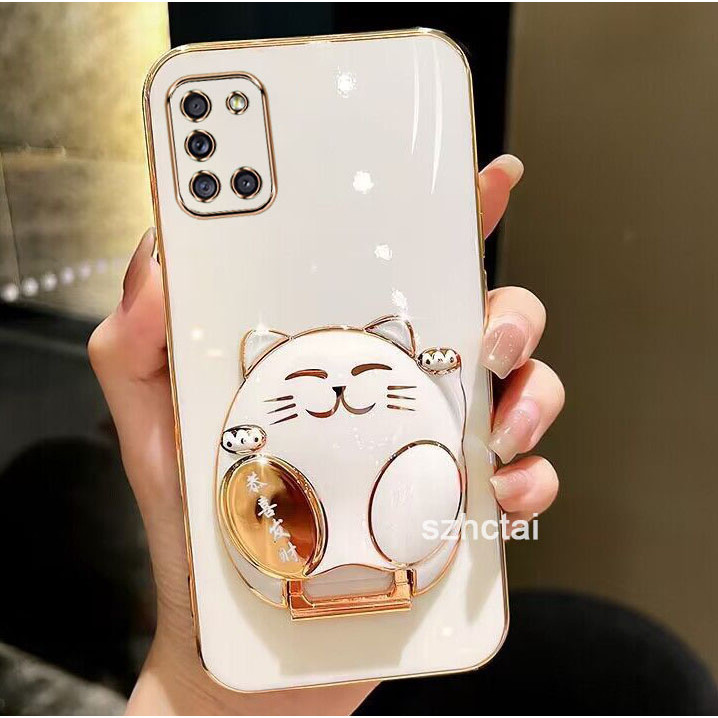 เคสโทรศัพท์ samsung note 20 pro note 20 note 20 ultra เคสโทรศัพท์ เคสโทรศัพท์พร้อมขาตั้งแมวกวัก Gong Xi Fa Cai