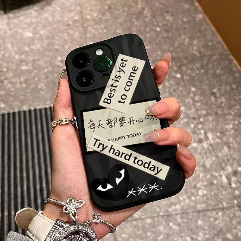 เคสไอโฟน 16/15/14/13/12/11 Pro max Fashion Label กันกระแทก hard Compatible Case iPhone 11,12,13,14,15,16,11PM,12PM,13PM,14PM,15PM,16PM