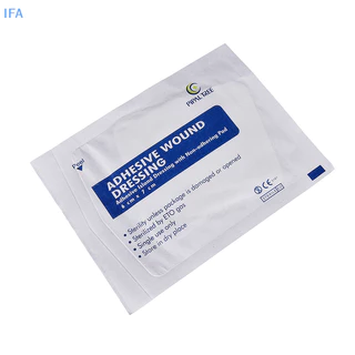 IFA แผ่นพลาสเตอร์ 6*7 cm 10pcs ผ้าก๊อซสำเร็จรูป แผ่นปิดแผลอเนกประสงค์ แผ่นแปะน้ําสลัดไม่ทอแบบใช้แล้วทิ้ง