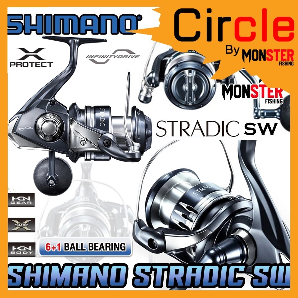 Shimano Spinning Reel 20 Stradic SW 6000HG Shore Jigging, Plugging