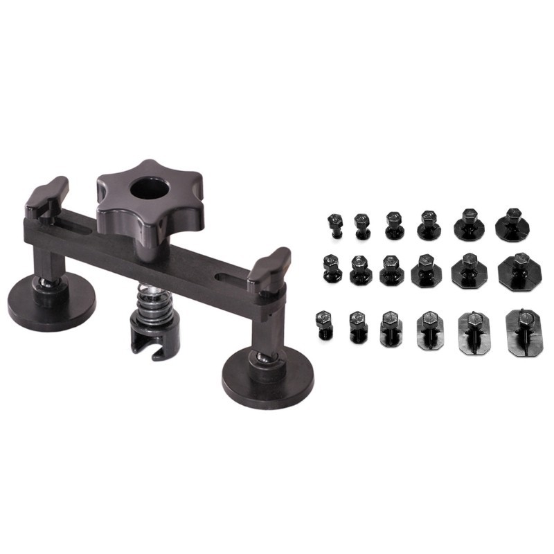 Mojito Auto Body Dent Pullers รถ Dent Pullers ชุดเสาคู่สะพาน Dent Pullers และ 18 ชิ้นดึงแท็บซ่อม D