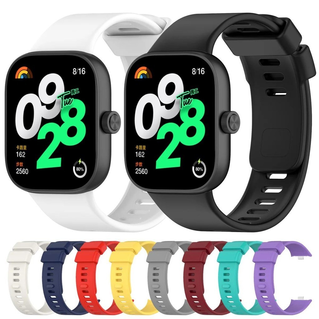สําหรับ Redmi watch 4 สายนาฬิกาข้อมือ ซิลิโคนนิ่ม สําหรับ Xiaomi MI band 8 Pro สายนาฬิกาข้อมือสมาร์ทวอทช์ ที่มีสีสัน อุปกรณ์เสริม