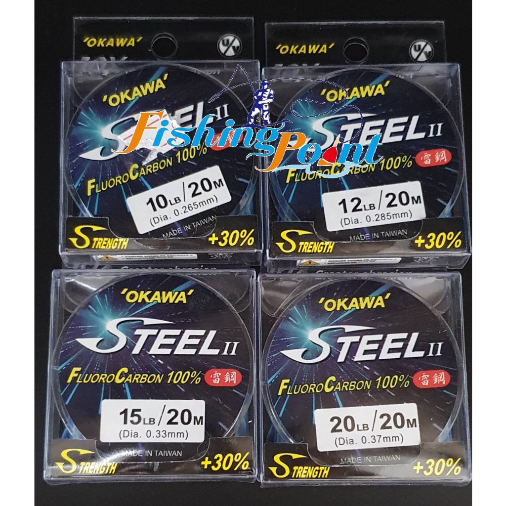 เอ็นระฆัง สายหน้า OKAWA steel II Fluoro Carbon 100% **รุ่นใหม่**