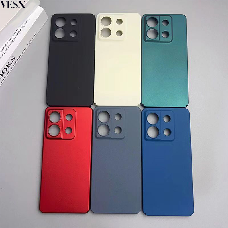 เคสโทรศัพท์แข็งบางเฉียบหินทรายสำหรับ Redmi Note 13 Pro+ Pro Plus 4G 5G 2024