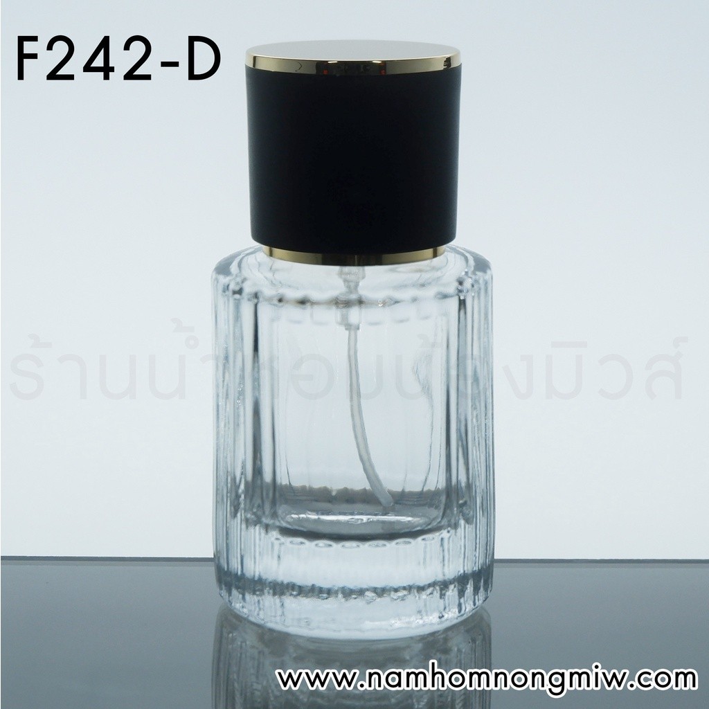 ขวดโคเอ้ขวดใส 30 ml ฝาดำ รหัสสินค้า F242-D