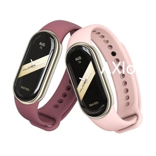 กีฬาซิลิโคนสําหรับ Mi Band 10 9 8 NFC สร้อยข้อมือสําหรับ Xiaomi Smart Band 8 NFC สายรัดข้อมือยาง Correa สําหรับ Miband 8 กันน้ําอุปกรณ์เสริม