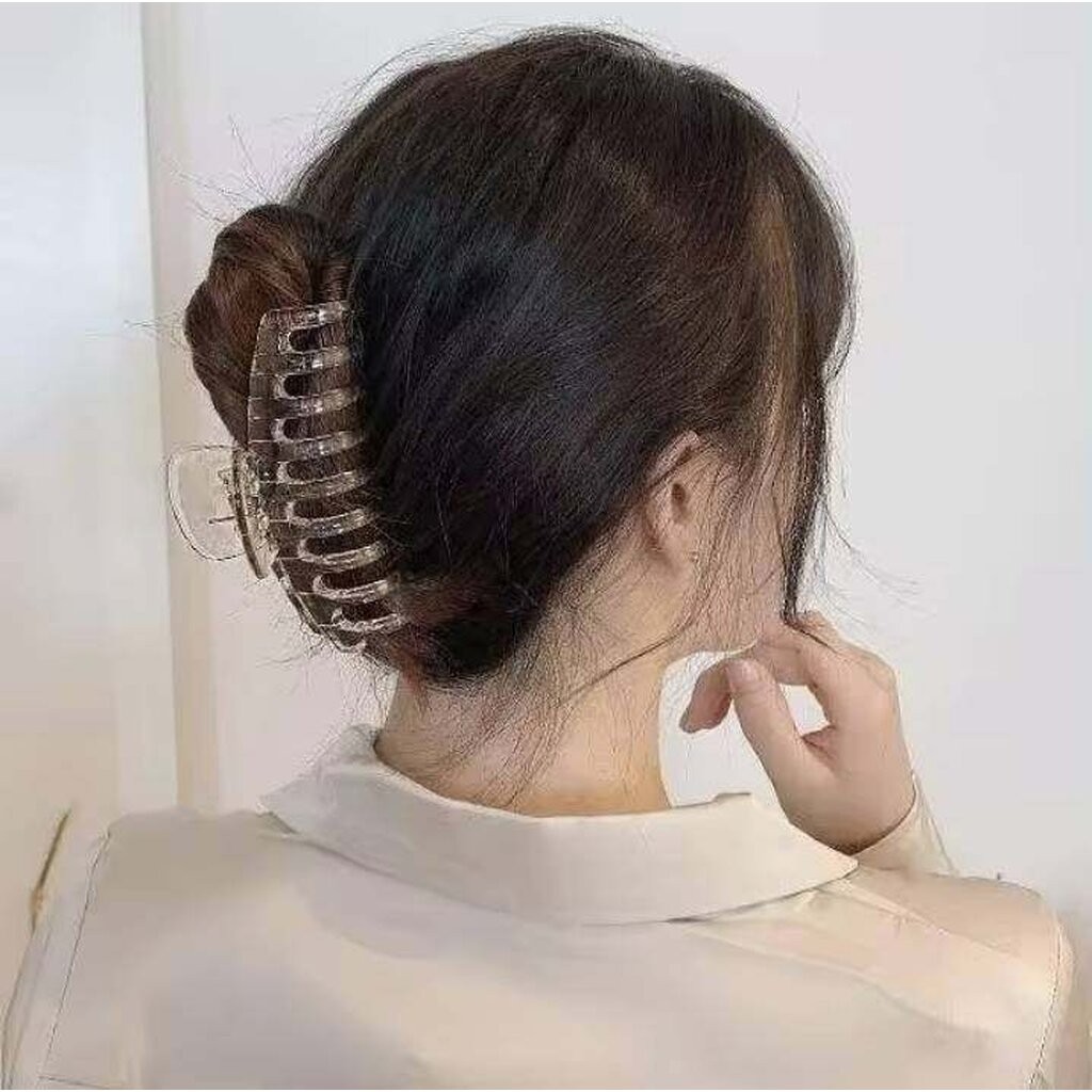 มาหยากิ๊ฟช้อป กิ๊บหนีบผมตัวใหญ่ สีใส แฟชั่นประดับผมผู้ใหญ่ ขนาดความยาว 10 ซ.ม.