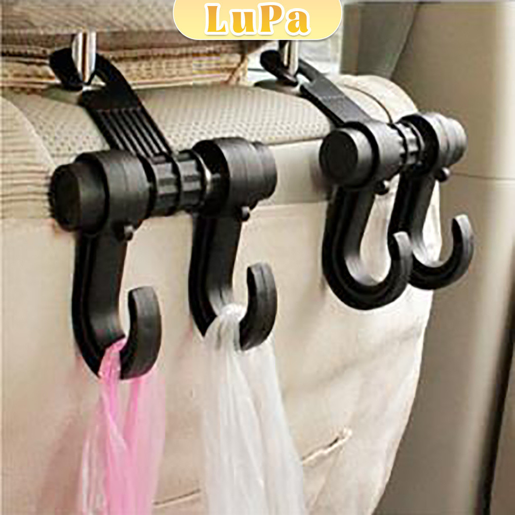LuPa ที่เกี่ยวเป๋าหลังรถราคา  ตะขอเกี่ยวกระเป๋า สิ่งของ กระเป๋าติดเบาะหลังรถ ตะขอเก็บของ Car Hook