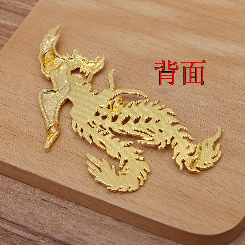 2pcs Alloy Phoenix DIY เครื ่ องประดับอุปกรณ ์ เสริม Headwear เจ ้ าสาวอุปกรณ ์ เสริมผม Handmade วัสดุ 80 * 38 มม . - รูปที่ 2