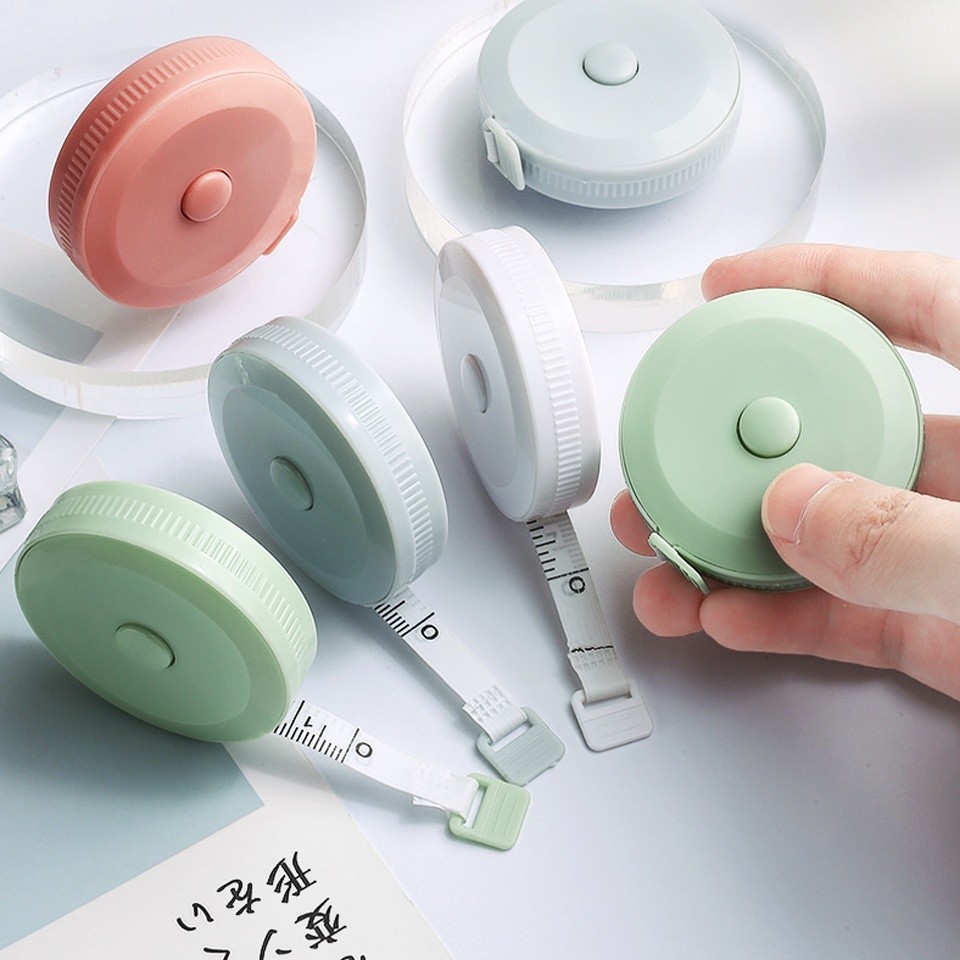 สายวัดเอว ยาว150 CM ตลับสายวัดพกพาสะดวกสีพาสเทลน่ารักมาก