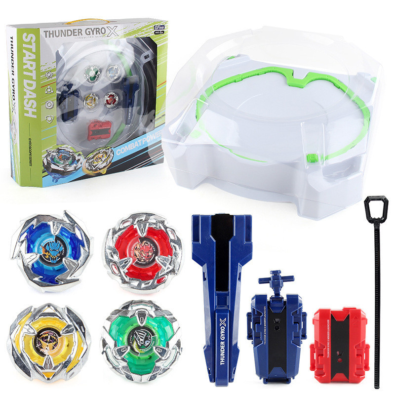 เบย์เบลด X Xtreme BX Gyros ชุดกล่องเพลทตัวปล่อย BX-01 Dran Sword BX-02 Hells Scythe BX-03 Wizard Arrow BX-04 Knight Shield